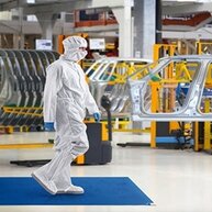 Blauwe fijnstofkleefmatten