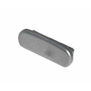 Eindkap PVC Trapleuningprofiel F408-019 grijs-aluminium