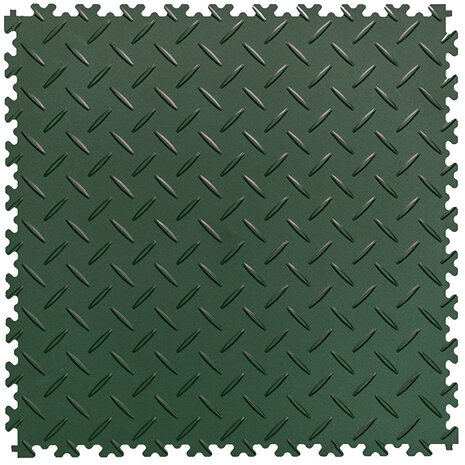 PVC Kliktegel BoSepta met traanplaatmotief groen
