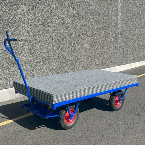 Transportwagen &ndash; Voor 120 XXL tegels sportvloer beschermtegels