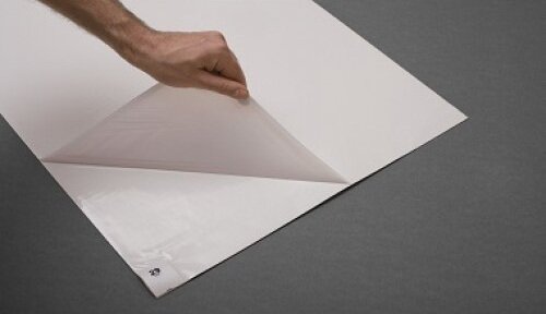 Fijnstof kleefmat wit 40x60 cm