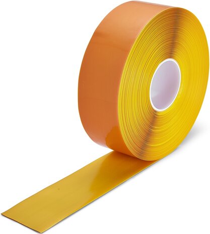 Vloermarkeringstape extra dun Thinstripe 75 mm geel