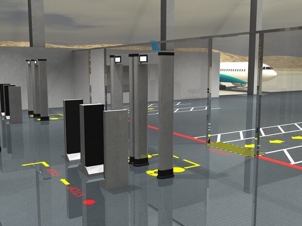 Vloermarkeringstape extra dun Thinstripe 75 mm rood