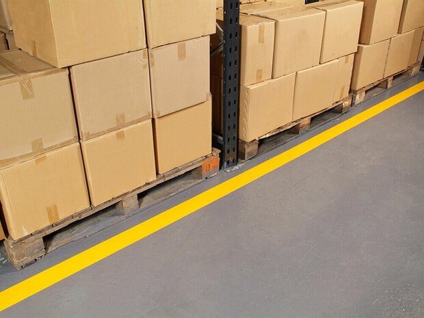 Vloermarkeringstape extra dun Thinstripe 100 mm groen