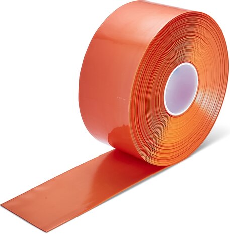 LeanLine Smooth Vloermarkeringstape 100 mm oranje