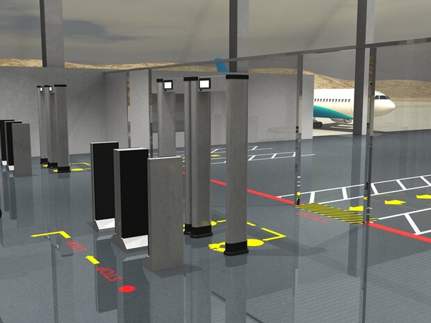 LeanLine Route Vloermarkeringstape 75 mm wit