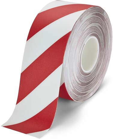 LeanLine Route Vloermarkeringstape 100 mm wit-rood