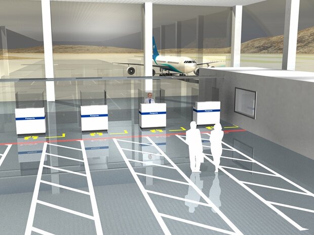 LeanLine Route Vloermarkeringstape 75 mm wit-zwart