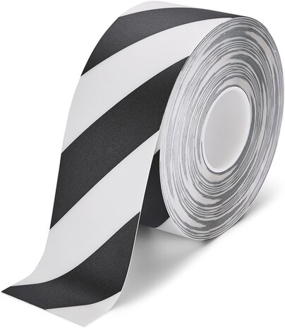 LeanLine Route Vloermarkeringstape 100 mm wit-zwart