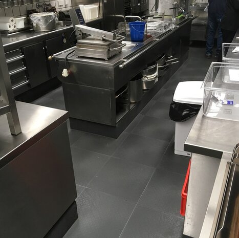 PVC Kliktegel Horeca Waterdicht HACCP &ndash; BoLock 7 mm grijs