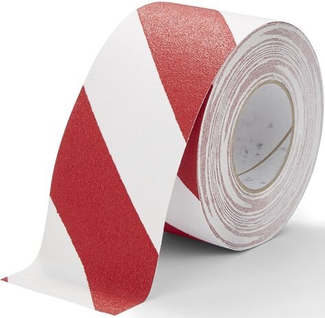 Antisliptape korrel fijn 100 mm rood-wit