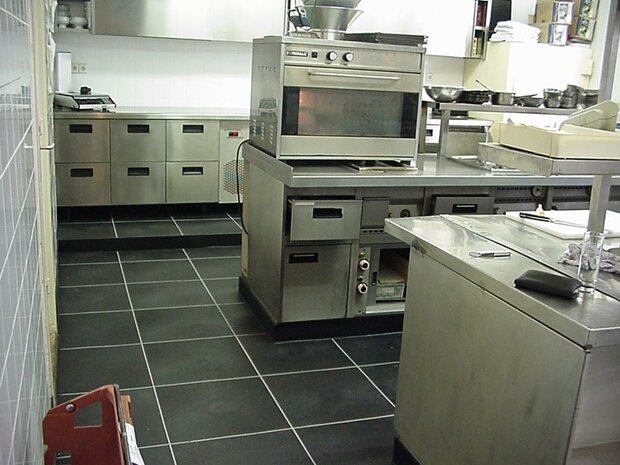 PVC Horecakeukenvloer Vloeistofdicht HACCP &ndash; BoFix GL 10 mm grijs