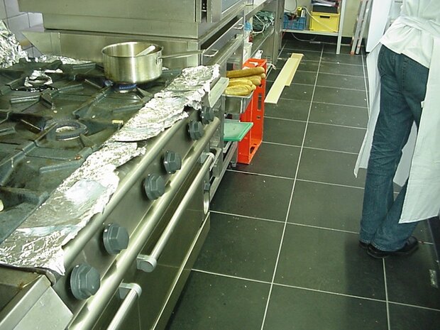 PVC Horecakeukenvloer Vloeistofdicht HACCP &ndash; BoFix GL 10 mm antraciet