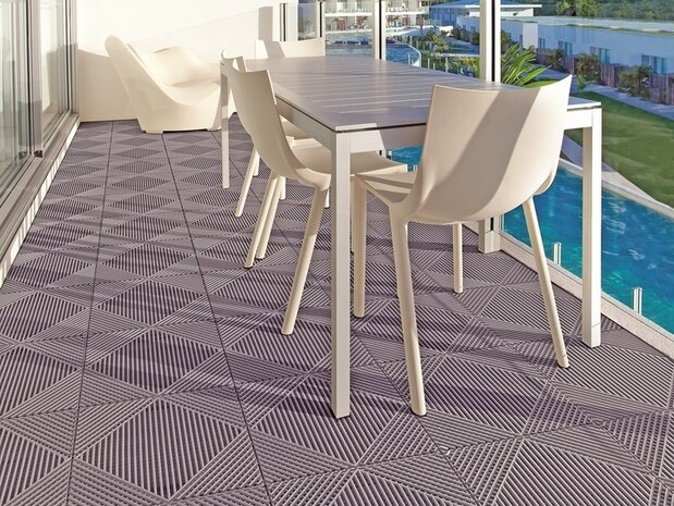 BoDeck Classic balkonvloeren 18 mm &ndash; open kliktegels | Blauw
