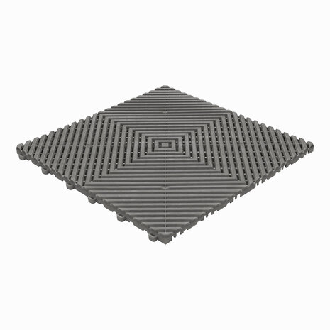 BoDeck Grid balkontegels 18 mm&ndash; open kliktegels | Donkergrijs