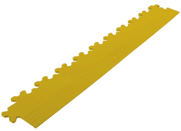 Afwerkrand recht voor 7 mm pvc kliktegels geel