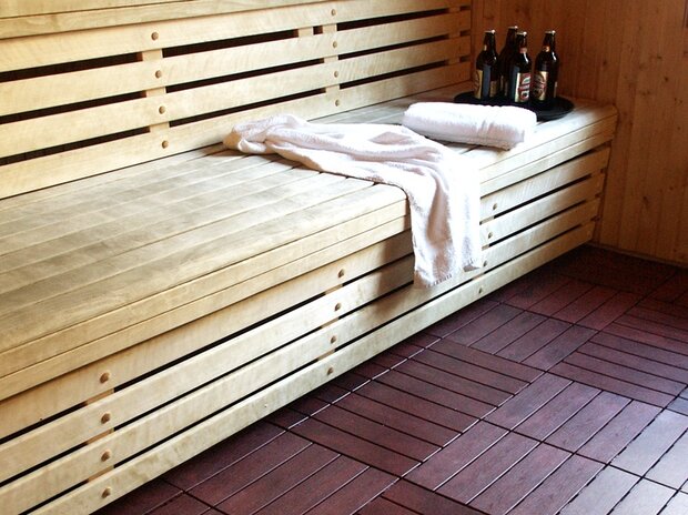 BoFudra balkonvloer 12 mm-houtlook- zwart