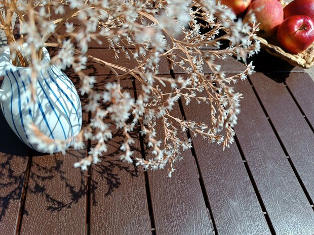 BoFudra balkonvloer 12 mm-houtlook- zwart