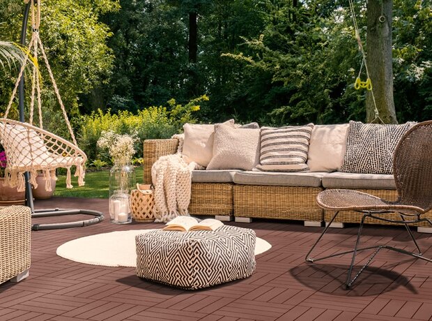 BoFudra balkonvloer 12 mm-houtlook- donker eiken