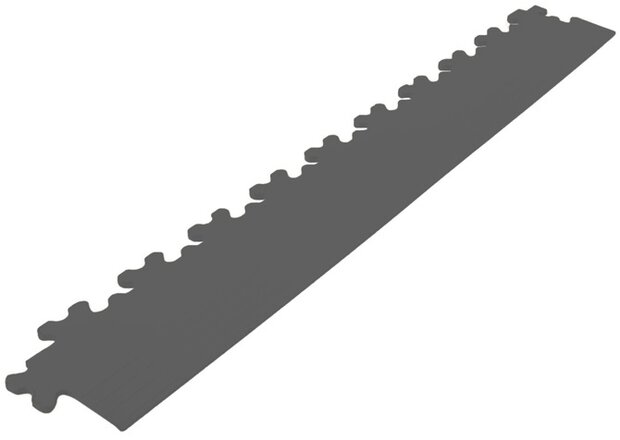 Afwerkrand recht voor 9 mm BoNueva pvc kliktegels antraciet