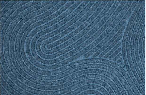 Tapis de douche et salle de bain WaterHog Fingerprint Blue