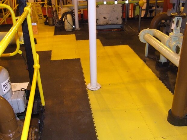 BoSepta-PVC-Kliktegel-Garagevloer-7-mm-geel-licht-gestructureerd