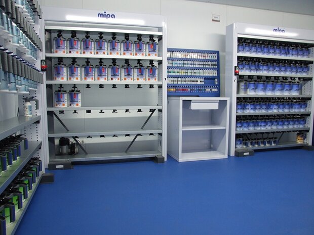 BoSepta-PVC-Kliktegel-Garagevloer-7-mm-zwart-licht-gestructureerd