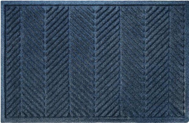Deurmat WaterHog Herringbone Navy Blue 115x180 cm