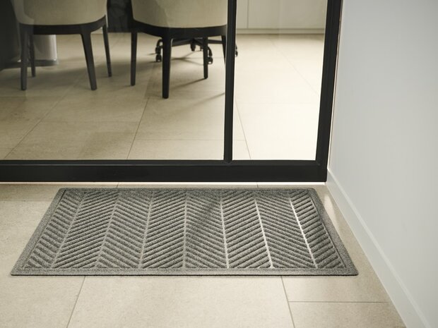 Deurmat WaterHog Herringbone Navy Blue 115x180 cm