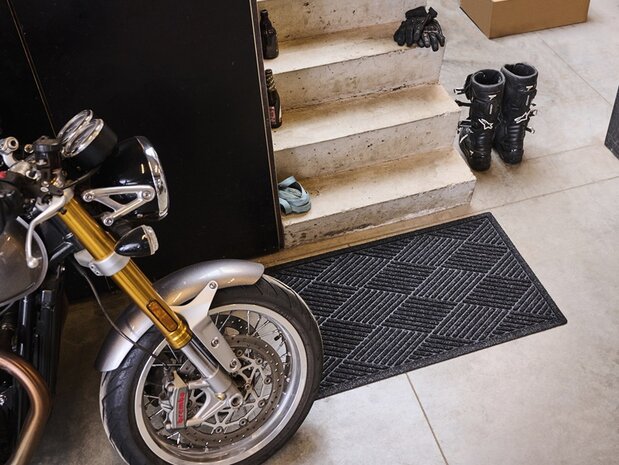 Deurmat WaterHog Diamond Charcoal 180x250 cm