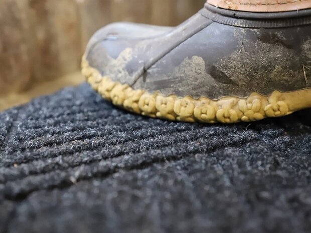 Deurmat WaterHog Diamond Charcoal 180x250 cm