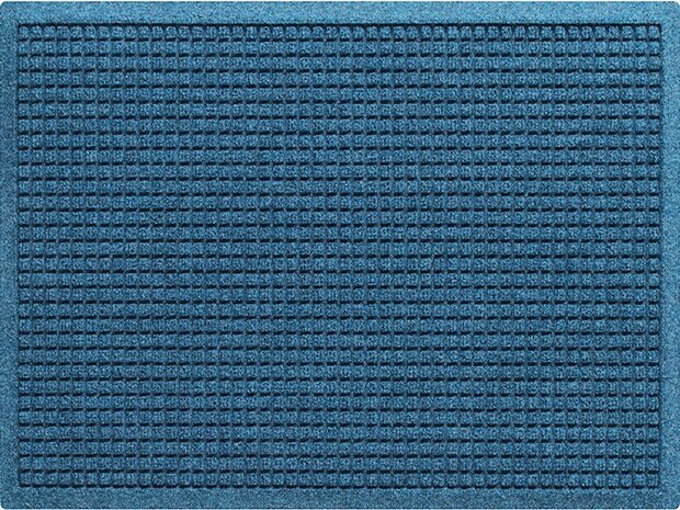 Deurmat WaterHog Square Blue 180x250 cm