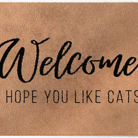 ColorStar- I Hope you like cats- binnendeurmat-kameel-85x115 cm
