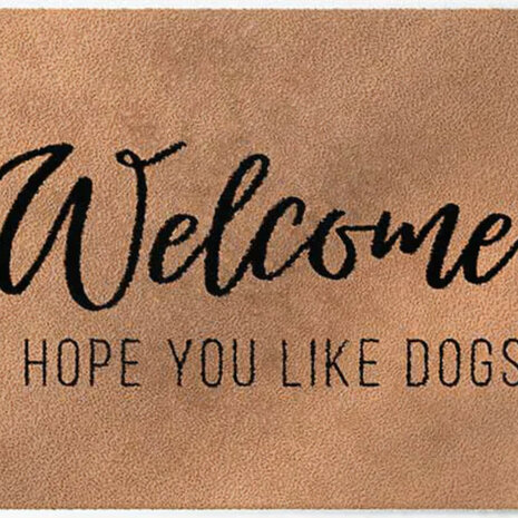 ColorStar- I Hope you like dogs- binnendeurmat-kameel-85x115cm