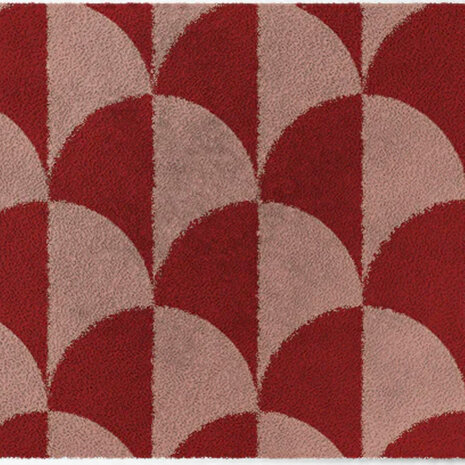 ColorStar- Scales- binnendeurmat-rose-rood-85x150 cm