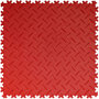 PVC Kliktegel BoSepta met traanplaatmotief rood