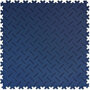 PVC Kliktegel BoSepta met traanplaatmotief blauw saffier