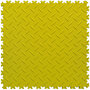 PVC Kliktegel BoSepta met traanplaatmotief geel