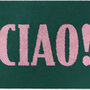 ColorStar Ciao binnendeurmat-donkergroen-rose-60x85 cm