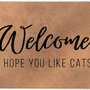 ColorStar- I Hope you like cats- binnendeurmat-kameel-85x150 cm