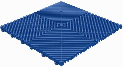 Kunststof kliktegel, open structuur, ronde ribben BoDeck reflexblauw Kunststof kliktegel, open structuur, ronde ribben BoDeck reflexblauw
