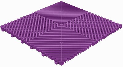 Kunststof kliktegel, open structuur, ronde ribben BoDeck violet Kunststof kliktegel, open structuur, ronde ribben BoDeck violet