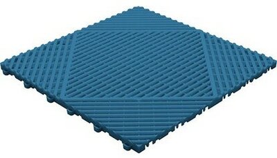 Kunststof kliktegel, open structuur, ronde ribben, BoClassic, blauw Kunststof kliktegel, open structuur, ronde ribben, BoClassic, blauw