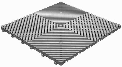 Kunststof kliktegel, open structuur, vlakke ribben BoGrid grijs-alu Kunststof kliktegel, open structuur, vlakke ribben BoGrid grijs-alu