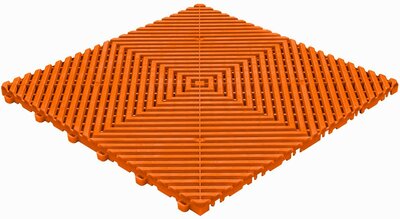 Kunststof kliktegel, open structuur, vlakke ribben BoGrid oranje Kunststof kliktegel, open structuur, vlakke ribben BoGrid oranje