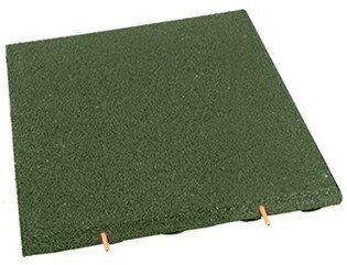 Rubberen tegel 500x500x25 mm groen Rubberen tegel 500x500x25 mm groen