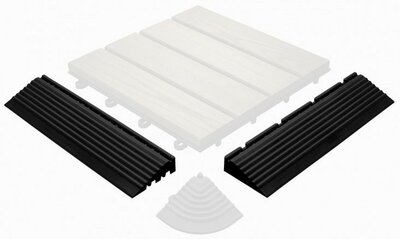 Afwerkrand recht voor 28 mm kliktegels met oog of met pin Afwerkrand recht voor 28 mm kliktegels met oog of met pin