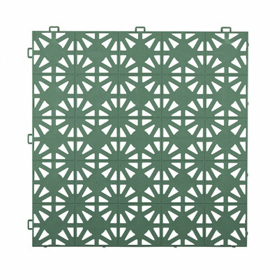 Kliktegel 12 mm geperforeerd BoStara groen