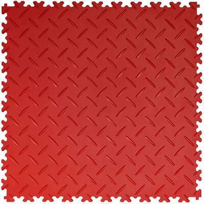 PVC kliktegel 5 mm BoSinco traanplaatlook rood