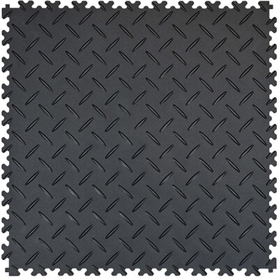 PVC kliktegel 7 mm traanplaatlook  BoSepta antraciet PVC kliktegel 7 mm traanplaatlook  BoSepta antraciet